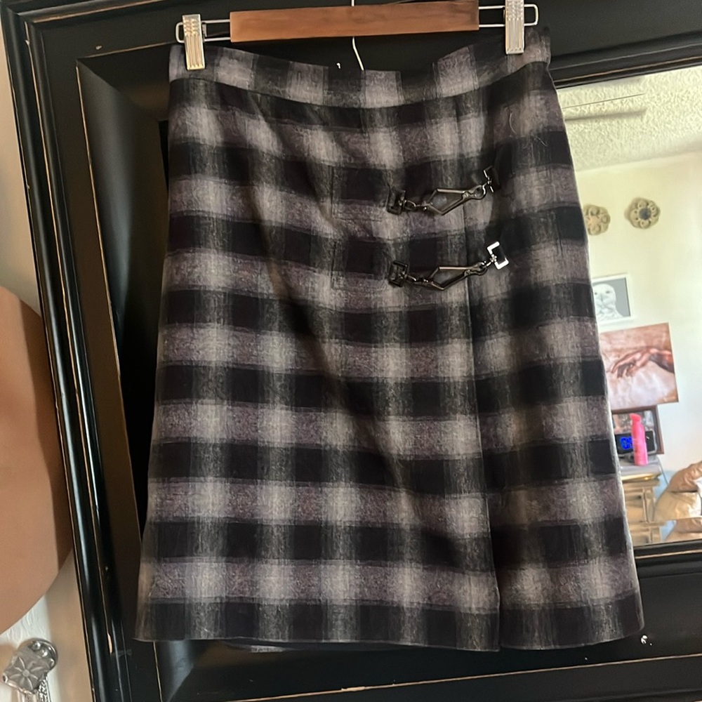 2/$20 Doncaster plaid midi skirt kilt, punk rock!